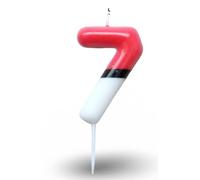 Pokemon Age / Number Birthday Candle | Pokeball | 7 - Seven