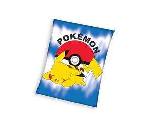 Pokemon And Poke Ball Blanket Fleece Bed Spread Children Pikachu 100% Official