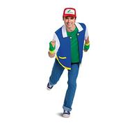 DISGUISE 192995244016 ASH KETCHUM CLASSIC UNISEX ADULT Pokemon Dress Up & Accessories, Blue, S
