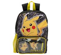 Pokemon Backpack Kids School Bag Boys Girls Teens Rucksack Pikachu Pokeball Includes Wallet & Card Pouch