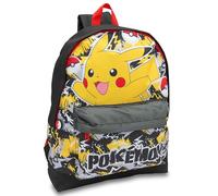 Pokemon Backpack Kids School Bag Childrens Rucksack Girls & Boys Pikachu Print Black