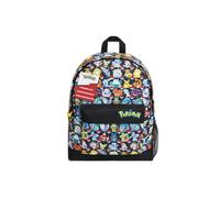 Pokemon Backpack Pikachu Rucksack School Bag with Zipped Pockets Adjustable Straps Daypack Pokemon Multicolor One Size