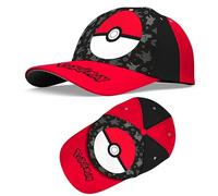 Pokémon Baseball Cap for Kids - Red Adjustable Cotton Hat for Boys & Girls Ages 3-6 - Toddler Sun Hat with Velcro Strap - Cartoon Character Cap for Summer, Outdoor, and Everyday Wear