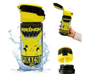 Pokemon Batman Kids Water Bottle 500-725ml Flip Straw Sports School Drinks Cup