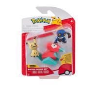 Pokemon Battle Feature Figure Set X 3 Figures Mimikyu, Porygon and Croagunk