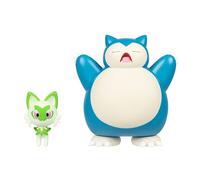 Pokemon Battle Figure 2 Pack - 2-Inch Sprigatito and 4.5-Inch Snorlax Battle Ready Figures
