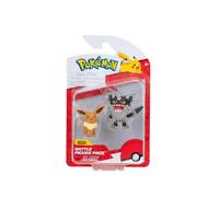 Pokémon PKW3577 - Battle Figure Pack - Mauzinger & Evoli Official Detailed Figures, 5 cm Each