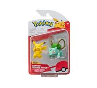 Pokémon - Battle Figure 2 Pk Bulbasaur And Pikachu Toy NEW
