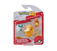 Pokémon Battle Figure 3 Pack - Features 2-Inch Charmander and Galarian Darumaka and 3-Inch Psyduck Battle Figures