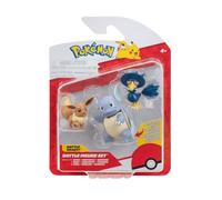 Pokémon PKW3895 Battle Figure Set - Eeve, Kramurx, Schillok, Official Figures Set