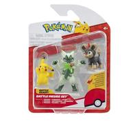 Pokémon Battle Figure 3 Pack - Features 2-Inch Litleo and Pikachu and 3-Inch Floragato Battle Figures