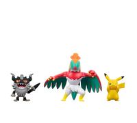 Pokémon Battle Figure 3 Pack - Features 2-Inch Pikachu and Perrserker and 3-Inch Hawlucha Battle Figures