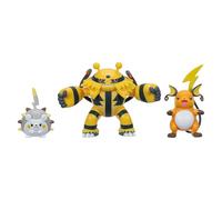 Pokémon Battle Figure 3 Pack - Features 2-Inch Togedemaru and Raichu and 3-Inch Electivire Battle Figures