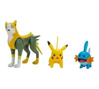 Pokemon Battle Figure 3-Pack Figures - Pikachu Mudkip and Boltund