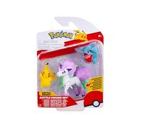 Pokémon Battle Figure 3 Pack - Includes 5cm Pikachu & Gible and 7.5cm Galarian Ponyta