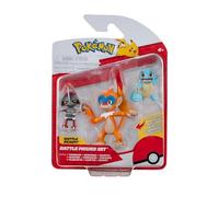 Pokemon BATTLE FIGURE 3PK PAWNIRAD, SQUIRTLE, MONFERNO