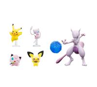 Pokemon Battle Figure 5-Pack - 4.5-Inch Mewtwo Figure and Battle Figures 4.5-I