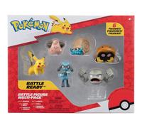 Pokémon Battle Figure 6-Pack - 2-Inch Figures (Pikachu, Cleffa, Riolu, Geodude, Omanyte, Kabuto) PKW3613