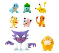 Pokémon Battle Figure 8 Pack - Six 2-Inch and Two 3-Inch Battle Ready Figures including Pikachu