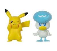 Pokémon Battle Figure First Partner 2 Pack - 2-Inch Quaxly and Pikachu Battle Fi