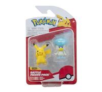 Pokémon Battle Figure First Partner 2 Pack - 2-Inch Quaxly and Pikachu Battle Figures with Authentic Details