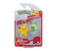 Pokémon Battle Figure First Partner 2 Pack - 2-Inch Sprigatito and Pikachu Battle Figures with Authentic Details