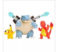 Pokemon - Battle Figure Multi-Pack - Pikachu - Blastoise - Charmeleon - Pokemon Action Figure Triple Pack