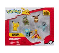 Pokémon Battle Figure 6 Pack - Features 2-Inch Battle Figures of Pikachu, Shuckl