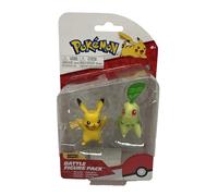 Pokemon Battle 2" Figures Pack Chikorita & Pikachu