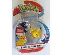 Pokemon 2 Inch Battle Action Figure 2-Pack, includes 2" Pikachu and 2" Popplio
