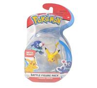 Pokemon | Battle Figure Pack | Series 1 | 15+ Years | Pikachu & Popplio