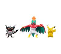Pokemon Battle Figure Set 3-Pack Pikachu #8, Perrserker, Hawlucha 5 cm