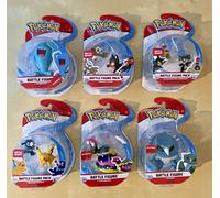 Pokemon Battle Figure Set of 6 Pikachu Alolan Muk Rattata Sandygast Metang Liten