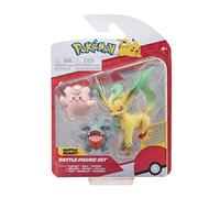 Pokémon Battle Figure Set - Piepi, Kaumalat, Folipurba - Official PKW2806 Figure Set, Multicolored
