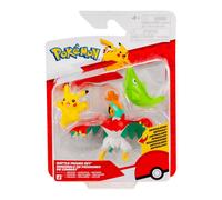 Pokemon Battle Figure Set Pikachu Hawlucha & Metapod Action Figure Toys Gift