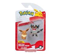 Pokémon Battle Figure Pack PKW3577 - Mauzinger & Evoli, Official Detailed 5 cm Figures