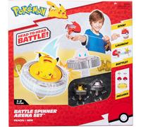 Pokémon Battle Spinner Arena Set PKW4403 - Pikachu & Mew Spinners with Poké Ball Launchers, Official Jazwares