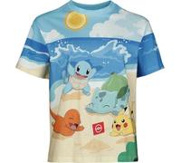 Pokémon - Beach Day - Women's/Girls' Short-Sleeved T-Shirt IIII, Multicoloured, S