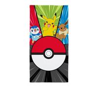 Pokemon Beach Towel 140 x 70cm 100% Cotton Multi Soft Velour-Feel Unite Bath