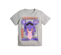 Pokemon Big Boys Pikachu, Bulbassar, Squirtle, Charmander Catch Em All T-Shirt, Heather Gengar, L