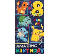 Pokemon Birthday Card for Age 8