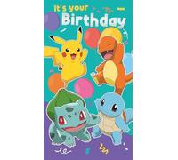 Pokémon Birthday Card, Pokémon Greeting Card for Fans