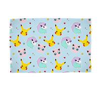 Pokemon Blanket Childrens Soft Fleece Pikachu Blue Kids Throw 100cm x 150cm