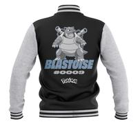 Pokémon Blastoise Unisex Varsity Jacket - Black/Grey - S