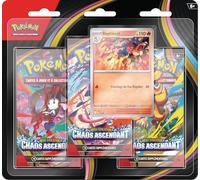Pokémon : Blister of Three Mega Evolution Booster Packs - Ascending Chaos (1 Bright Promo Card and 3 Boosters)