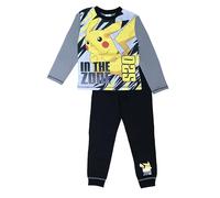 Pokemon, Boys 2 Piece Pyjamas Set, Grey, Age 5-6 Years