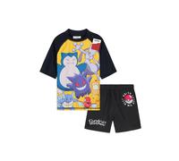 Pokemon Boy's 2 Piece Swim Set Rash Vest & Shorts in Black | Size: 9-10 Years Pokemon Black 9-10 Years