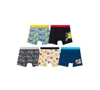 Pokémon Boys' 4pk Or 7pk Athletic Boxer Briefs and 5pk 100% Cotton Boxer Briefs in Size 4, 6, 8, 10 and 12, 5-pk 100% Cotton Bxr Br - Alt Print, 8