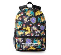 Pokemon Boys Black Character All Over Print Backpack (One Size)