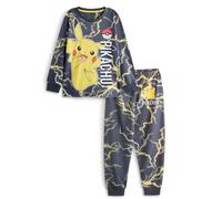 Pokemon Boys Black Pikachu Long Sleeve Long Leg Pyjama Set - 9-10 Years